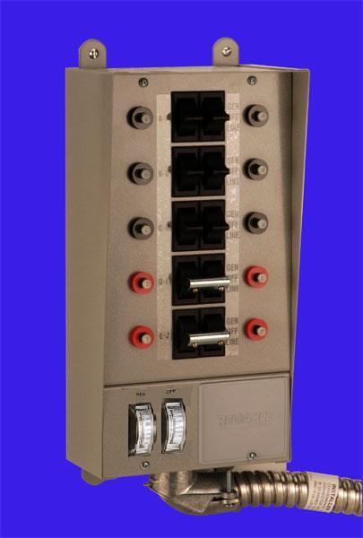 51410C Reliance Pro/Tran 50A Manual Transfer Switch 10 circuits hard